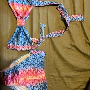 Girls mermaid bathing suit